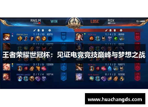 王者荣耀世冠杯：见证电竞竞技巅峰与梦想之战